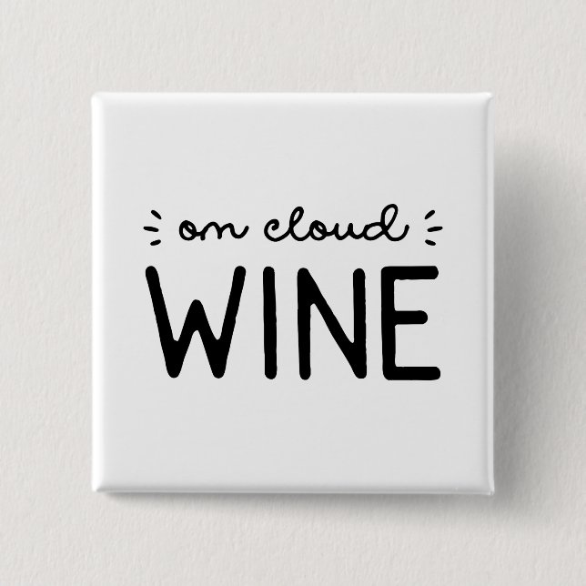 On Cloud Wine Button (Front)