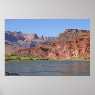 On Colorado River at Grand Canyon Photograph Poster