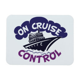 On Cruise Control Funny Stateroom Door Cabin Magnet