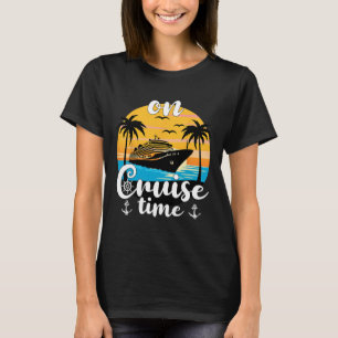 On Cruise Time Beach Summer Vacation Matching Fami T-Shirt