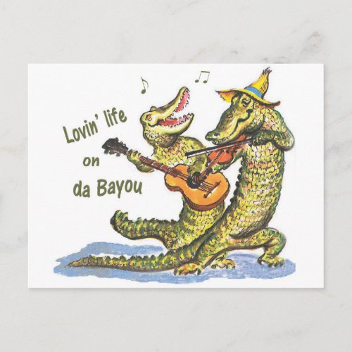 On da Bayou Postcard