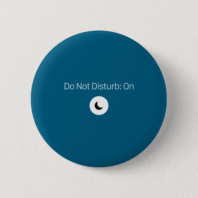 On Don' Disturb Antisocial Introvert Button (Front)