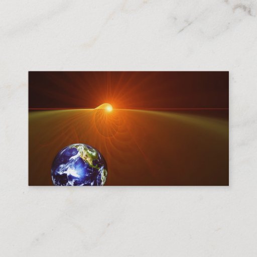 Customizable On Earth's Horizon - Business Card Templates