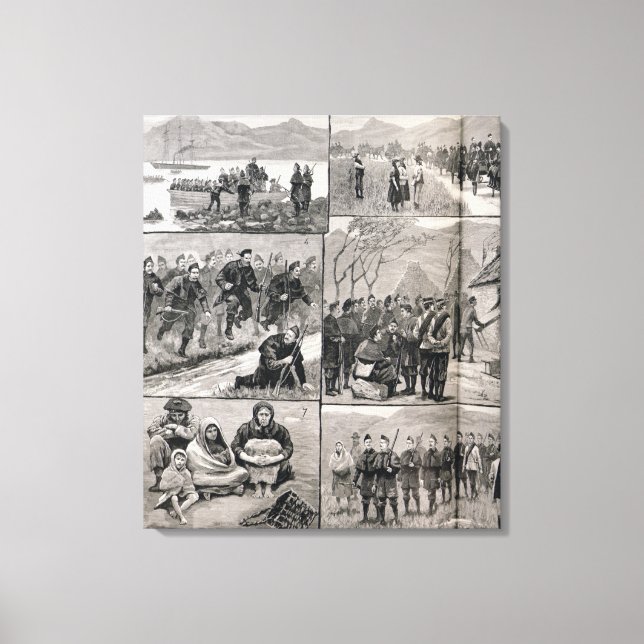 On Eviction Duty in Ireland Canvas Print (Front)