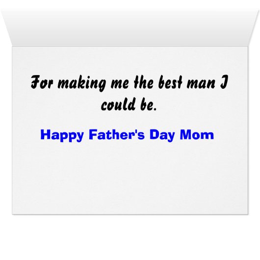 On Father's Day, Thanks Mom (Inside Horizontal (Bottom))