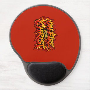 On fire for Christ Gel Mouse Pad