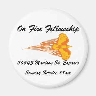 On Fire, On Fire Fellowship Magnet