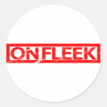 On Fleek Stamp Classic Round Sticker