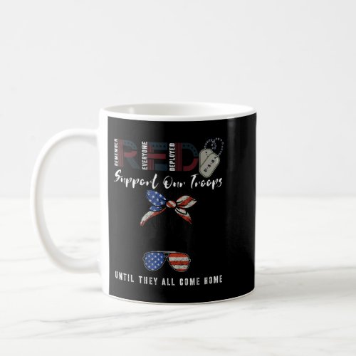 On Friday We Wear Red Friday Military Support troo Coffee Mug