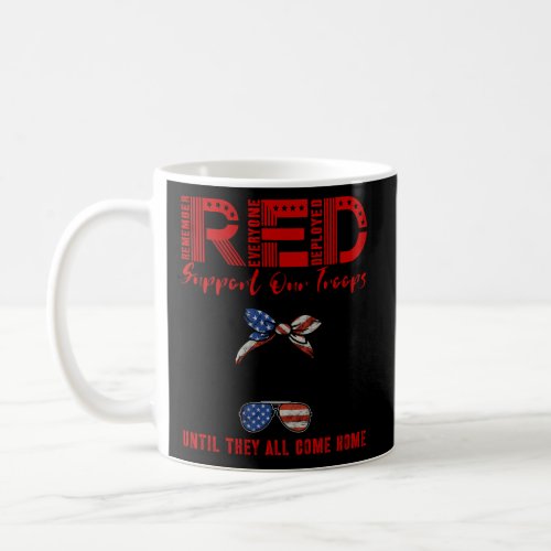 On Friday We Wear Red Friday Military Support Troo Coffee Mug