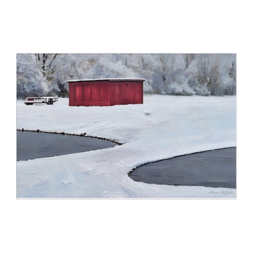 On Frozen Pond Fine Art