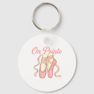 On Inte Ballet Funny Ballerina Pun Dance  Keychain