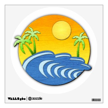 On Island Time Wall Sticker by packratgraphics at Zazzle