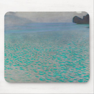 On Lake Attersee by Gustav Klimt, Vintage Fine Art Mouse Pad