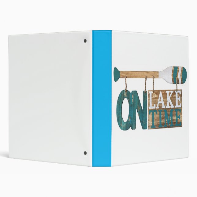 ***ON LAKE TIME*** 3 RING BINDER (Background)
