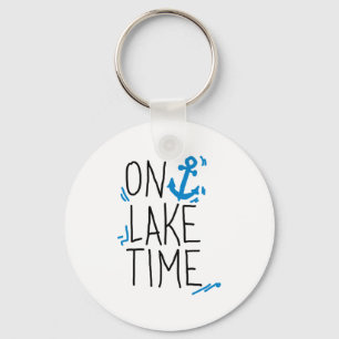 On Lake Time Keychain