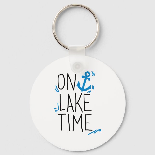 On Lake Time Keychain (Front)