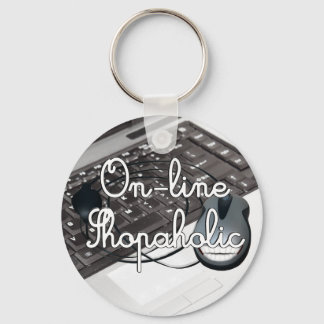 On-Line  Shopaholic Keychain