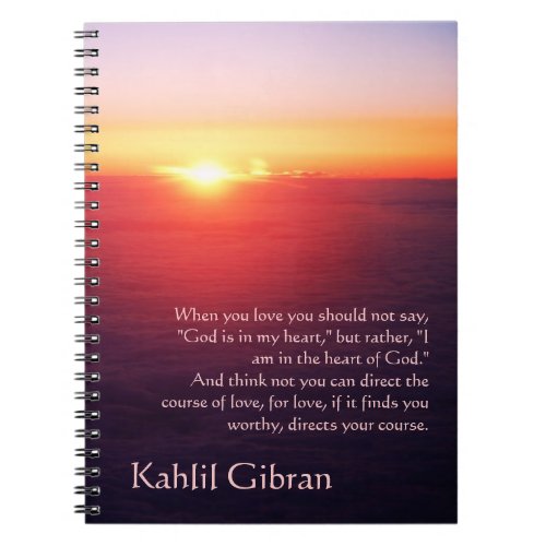 On Love _ The Prophet by Kahlil Gibran Notebook