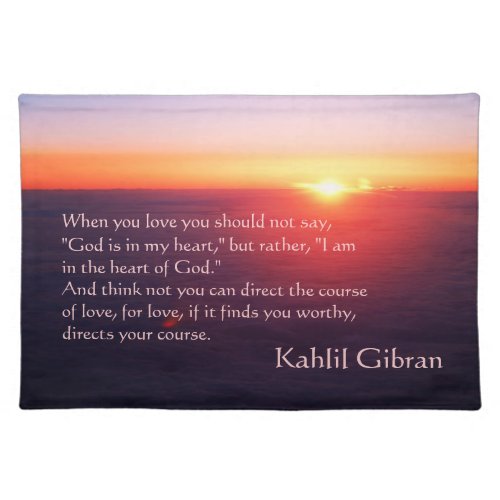 On Love _ The Prophet by Kahlil Gibran Placemat