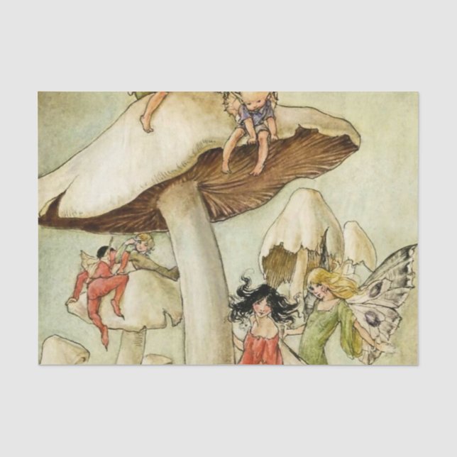 On Mushroom Hill by Florence Anderson Tissue Paper (Front)
