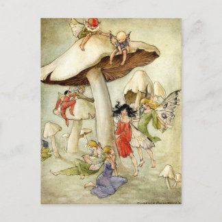 'On Mushroom Hill' Postcard