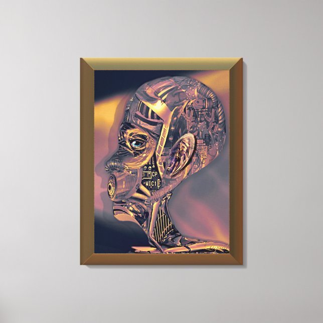 On Mute Wrapped Canvas Print (Front)