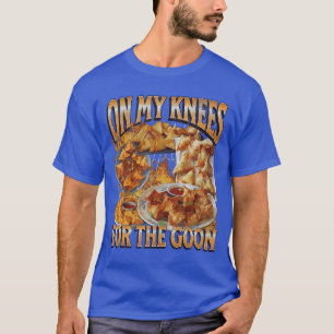 On My Knees Funny Crab Rangoon Meme Bootleg vintag T-Shirt