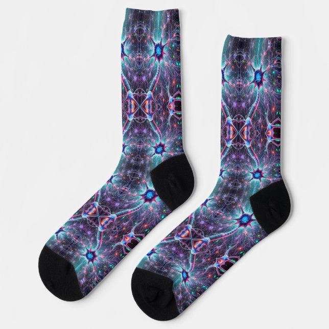 On My Nerve Humorous Science Biology Socks (Left)