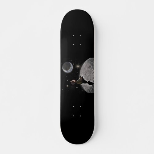 On my planet skateboard