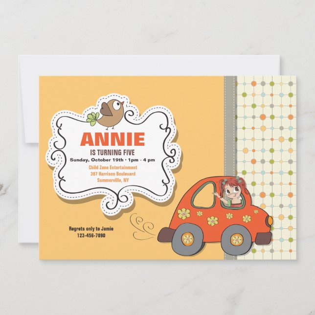 On My Way Invitation (Front)