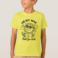 On My Way To Make You Smile Cute Sun Kids T-Shirt