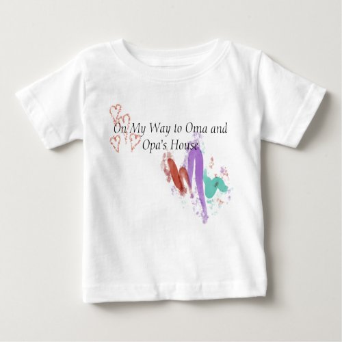 On My Way to Oma and Opas Baby T_Shirt
