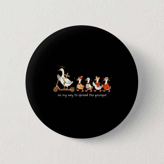 On My Way To Spread The Gospel Youth Pastor Missio Button (Front)