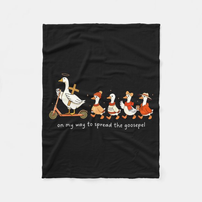 On My Way To Spread The Gospel Youth Pastor Missio Fleece Blanket (Front)