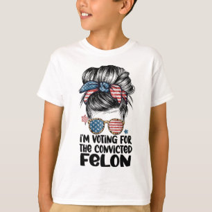 On My Way To Vote For A Felon Funny Quote Election T-Shirt