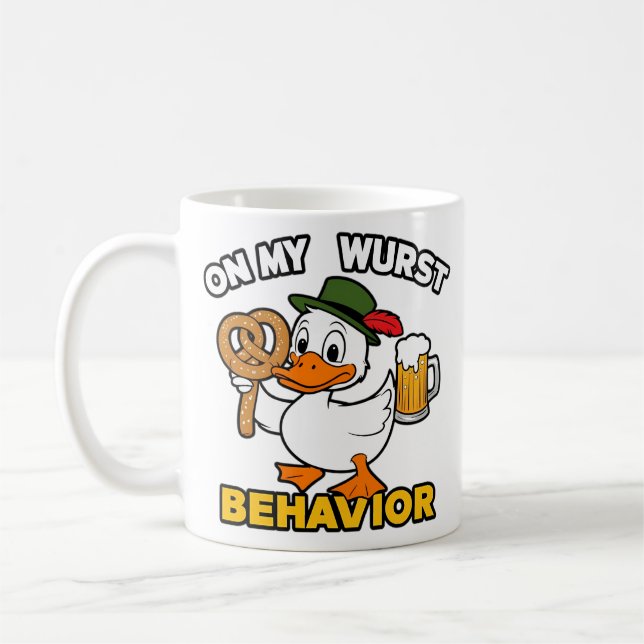 On My Wurst Behavior Coffee Mug (Left)