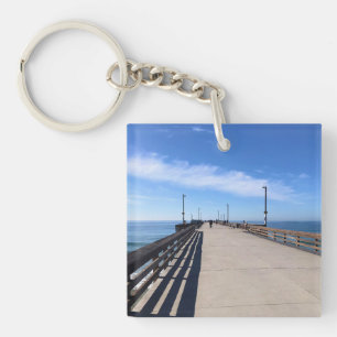 On Newport Pier, Newport Beach, California Keychain