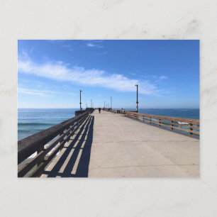 On Newport Pier, Newport Beach, California Postcard