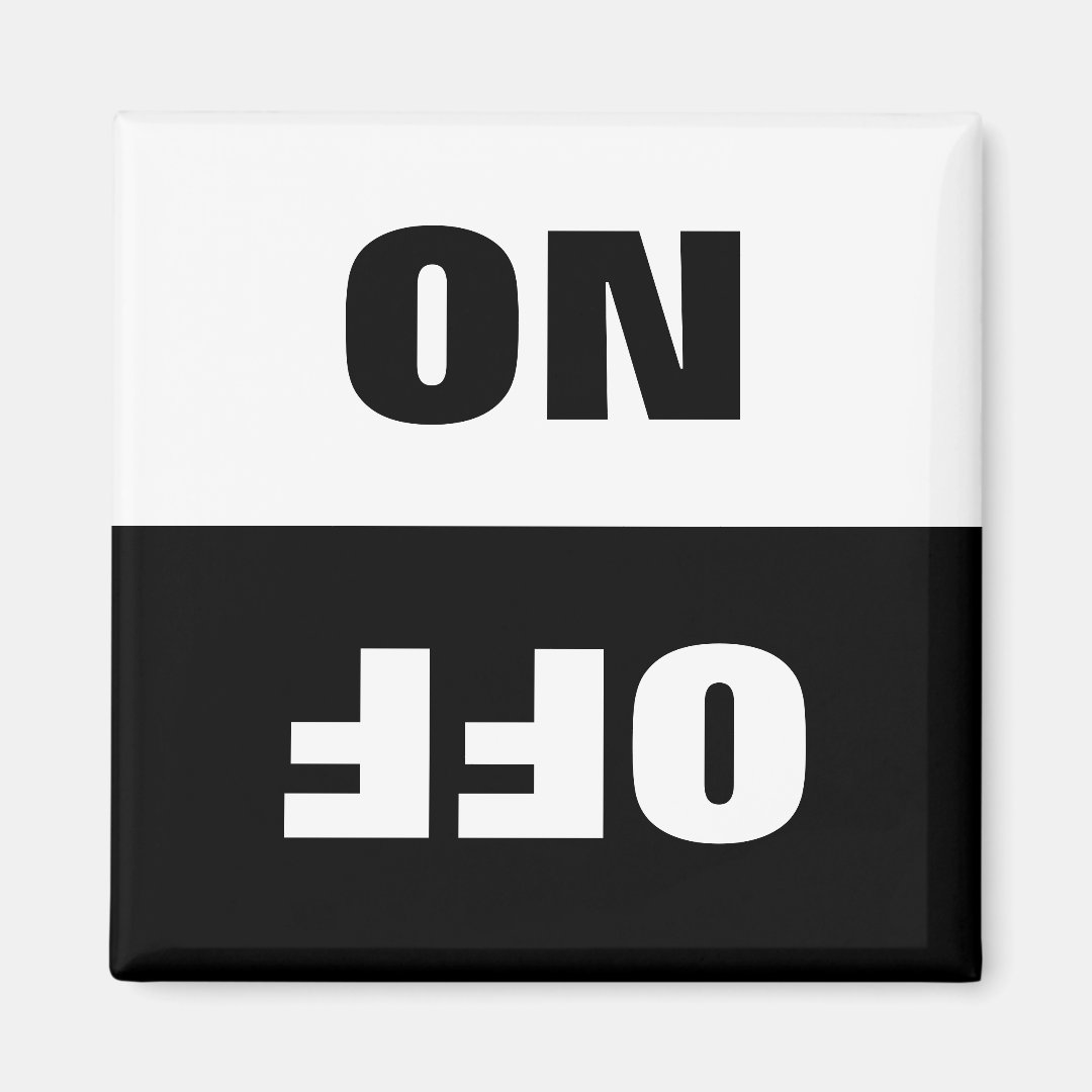 On Off Dishwasher in use sign fridge magnets | Zazzle