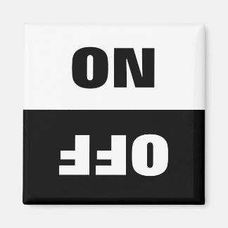 On Off Dishwasher in use sign fridge magnets