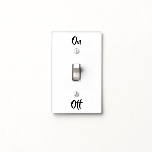 On Off Light Switch Cover