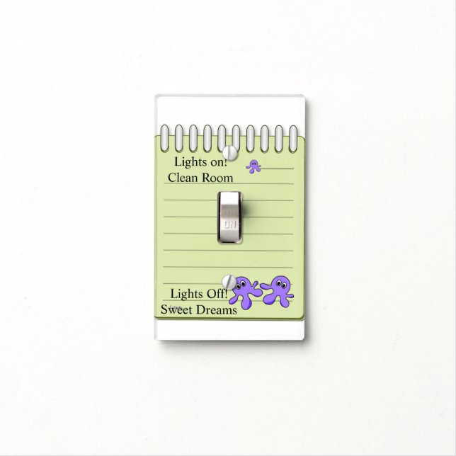 On Off Light Switch Cover Octopus Work Dreams (In Situ)