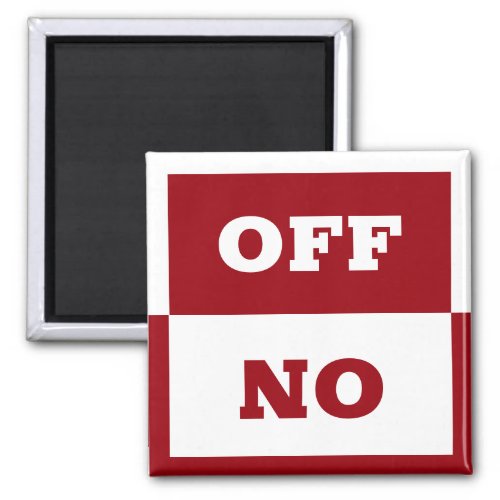 On  Off sign In use switch sign  dishwasher Mag Magnet