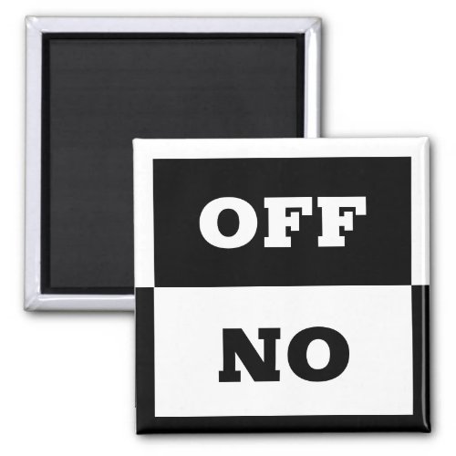 On  Off sign In use switch sign  dishwasher Magnet