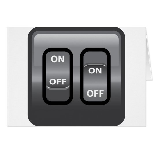 On Off Switch Cards (Front Horizontal)