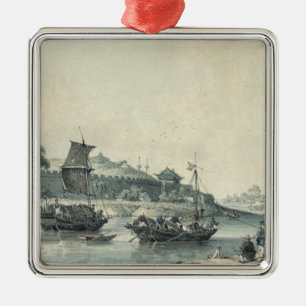 On one of the rivers of China Metal Ornament