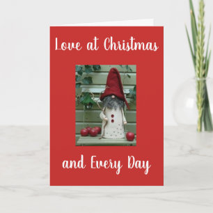 ON OUR ****1st CHRISTMAS**** TOGETHER WITH "LOVE" Holiday Card