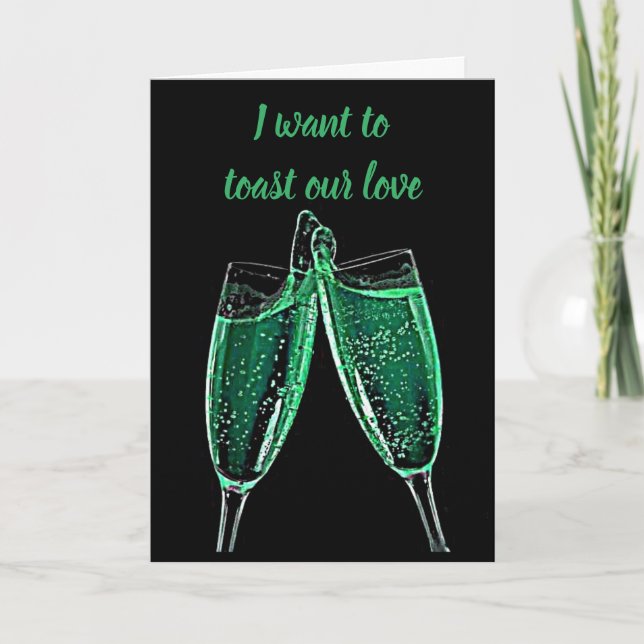 ON OUR *ANNIVERSARY* & *EVERY DAY* CELEBRATE LOVE CARD (Front)