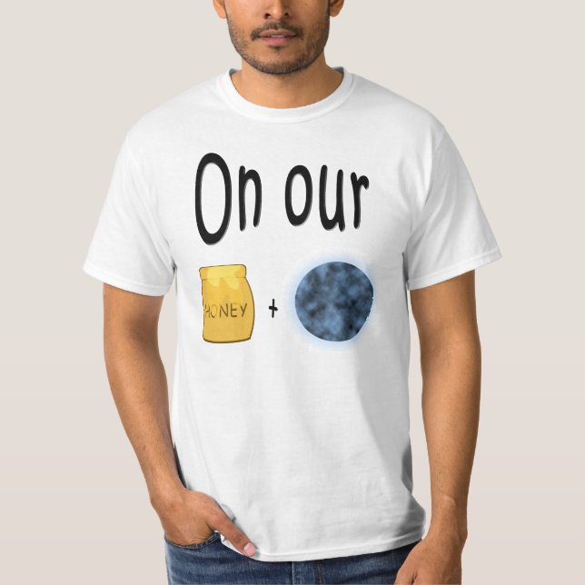 On our Honeymoon Honeypot and Moon T-Shirt (Front)
